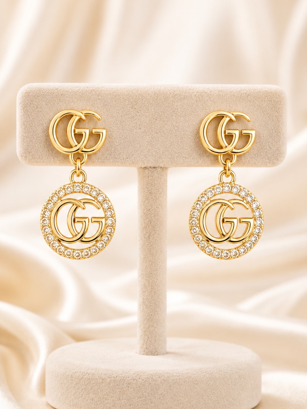 Gucci Gold and Silver GG Dangle Earrings